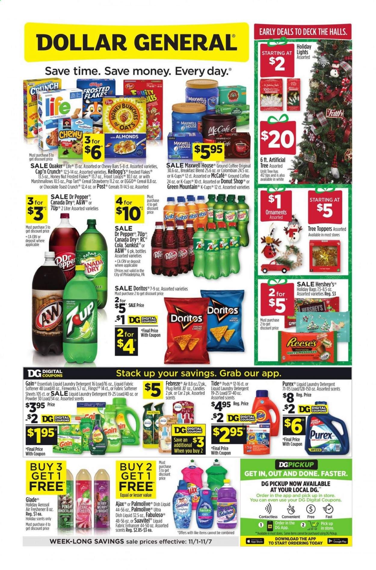 Dollar General (GA, IA, ME, MN, NM, OR, SD, WI) Weekly Ad Flyer November 1 to November 7
