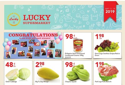 Lucky Supermarket (Winnipeg) Flyer September 13 to 19