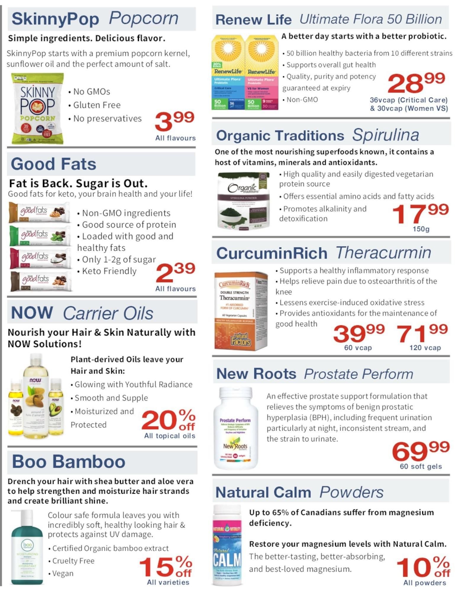 Noah's Natural Foods Flyer November 1 to 30