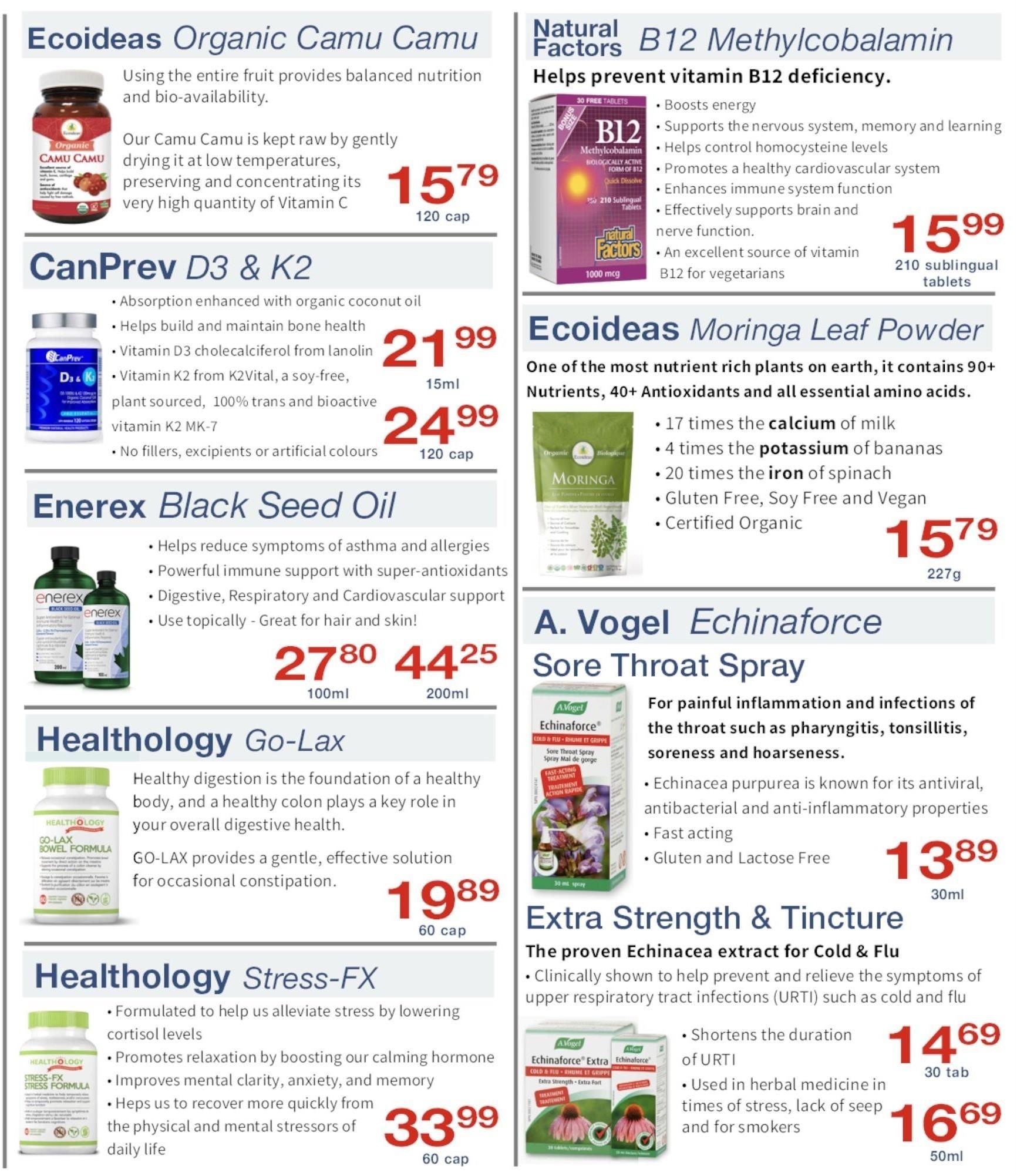 Noah's Natural Foods Flyer November 1 to 30