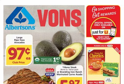 Albertsons Weekly Ad Flyer November 4 to November 10