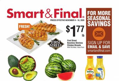 Smart & Final (AZ, CA, NV) Weekly Ad Flyer November 4 to November 10
