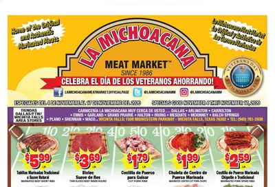 La Michoacana Meat Market (OK, TX) Weekly Ad Flyer November 4 to November 17