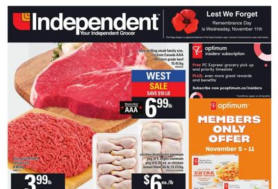 Independent Grocer (West) Flyer November 5 to 11