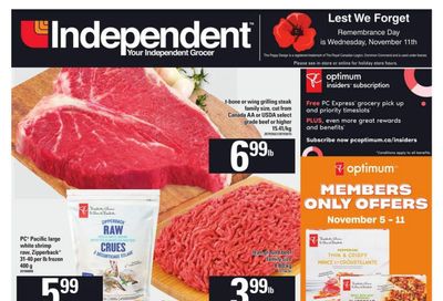 Independent Grocer (Atlantic) Flyer November 5 to 11