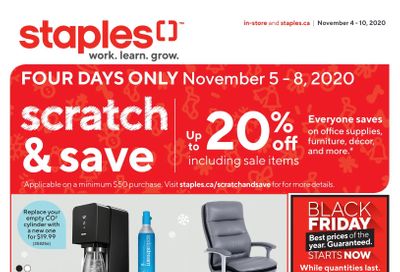 Staples Flyer November 4 to 10