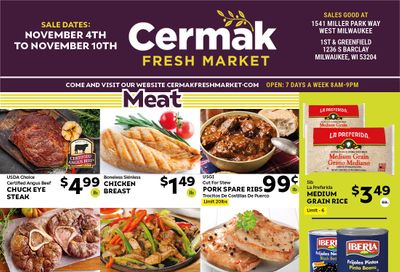 Cermack Fresh Market (WI) Weekly Ad Flyer November 4 to November 10 2020