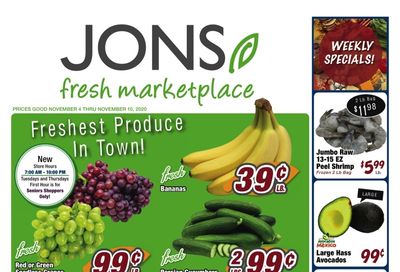 JONS Fresh Marketplace Weekly Ad Flyer November 4 to November 10, 2020