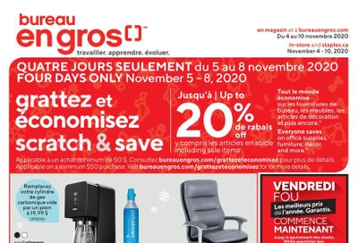 Bureau En Gros Flyer November 4 to 10