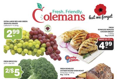 Coleman's Flyer November 5 to 11