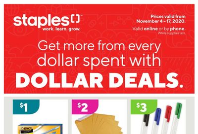 Staples Business Flyer November 4 to 17