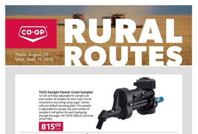 Co-op (West) Rural Routes Flyer August 28 to September 11