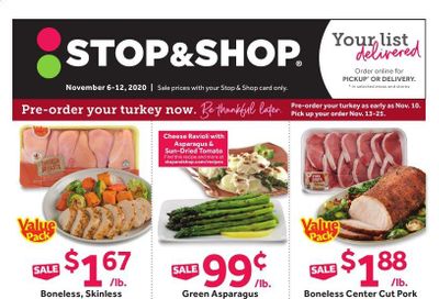 Stop & Shop (NJ) Weekly Ad Flyer November 6 to November 12