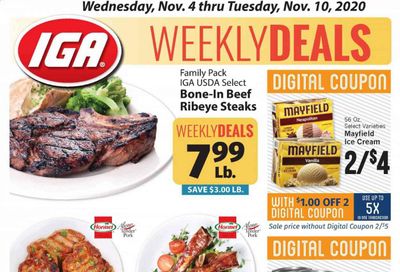 IGA Weekly Ad Flyer November 4 to November 10