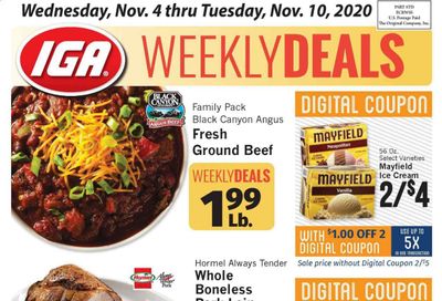IGA Weekly Ad Flyer November 4 to November 10