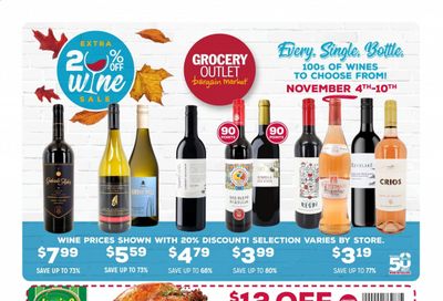 Grocery Outlet Weekly Ad Flyer November 4 to November 10