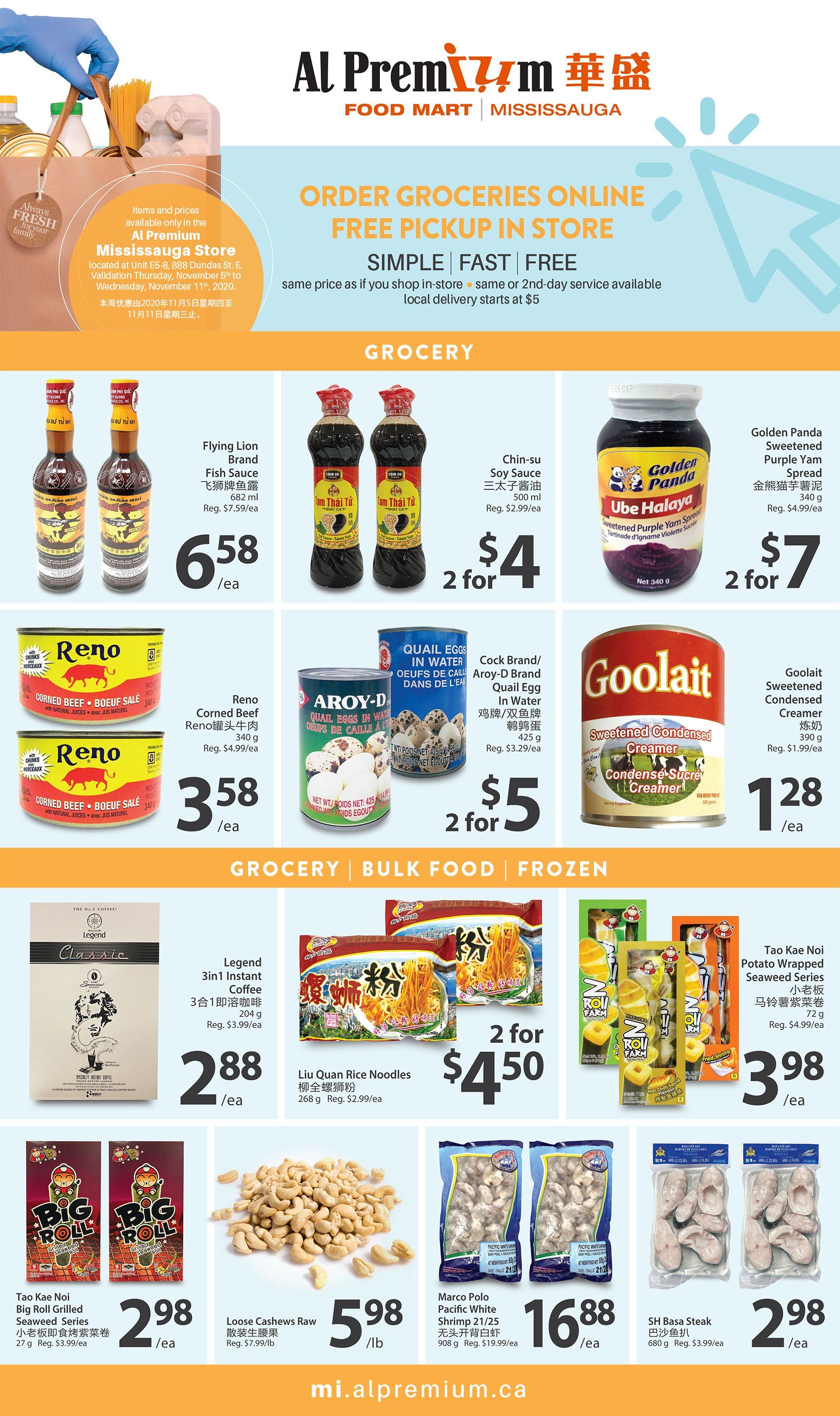Al Premium Food Mart (Mississauga) Flyer November 5 to 11