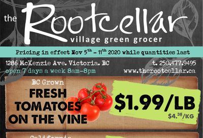 The Root Cellar Flyer November 5 to 11