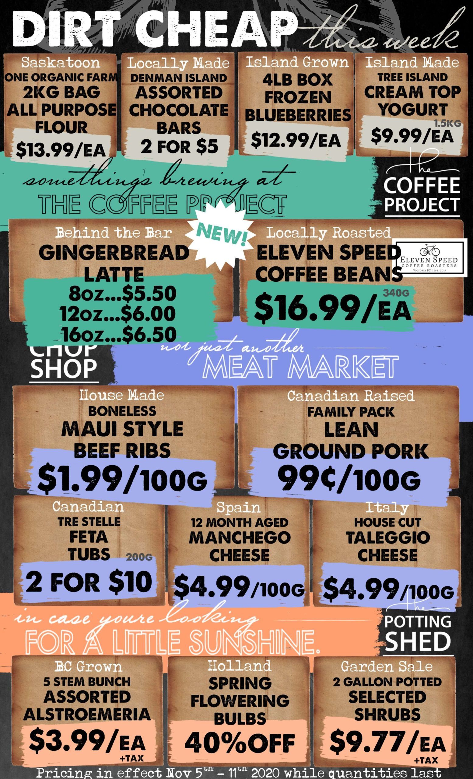 The Root Cellar Flyer November 5 to 11