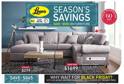 Leon's Season's Savings Flyer November 5 to 18