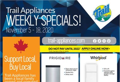 Trail Appliances (AB & SK) Flyer November 5 to 18