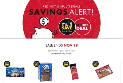 The Bargain Shop and Red Apple Stores Multi-Save Deals November 5 to 19