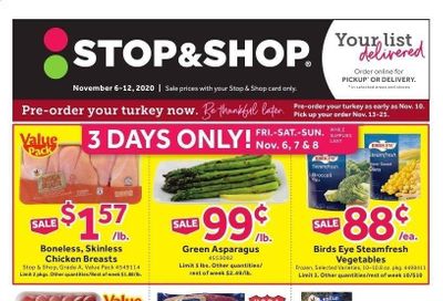 Stop & Shop (RI) Weekly Ad Flyer November 6 to November 12