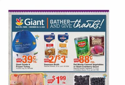 Giant Food Weekly Ad Flyer November 6 to November 12