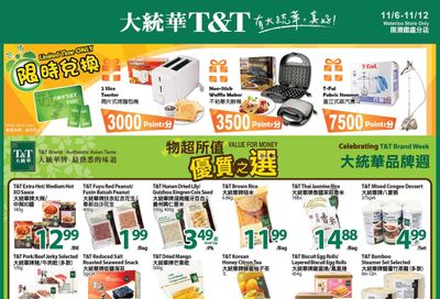 T&T Supermarket (Waterloo) Flyer November 6 to 12