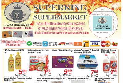 Superking Supermarket (London) Flyer November 6 to 12