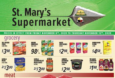 St. Mary's Supermarket Flyer November 6 to 12