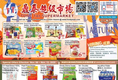 Tone Tai Supermarket Flyer November 6 to 12