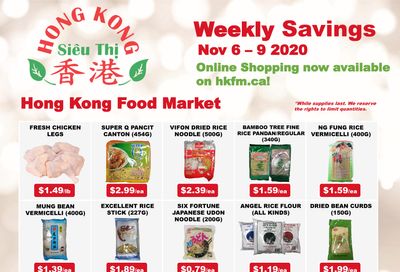 Hong Kong Food Market Flyer November 6 to 9