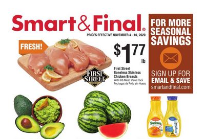 Smart & Final Weekly Ad Flyer November 4 to November 10