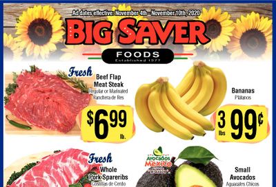 Big Saver Foods Weekly Ad Flyer November 4 to November 10, 2020