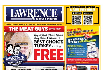 Lawrence Bros Weekly Ad Flyer November 4 to November 11, 2020