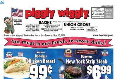Piggly Wiggly (WI) Weekly Ad Flyer November 4 to November 10, 2020