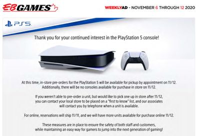 EB Games Flyer November 6 to 12