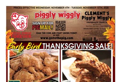 Piggly Wiggly (LA) Weekly Ad Flyer November 4 to November 10, 2020