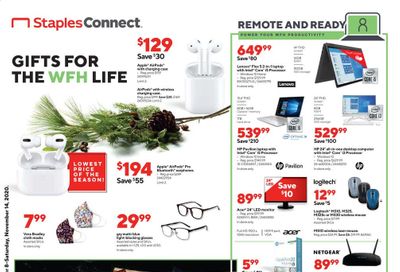 Staples Weekly Ad Flyer November 8 to November 14