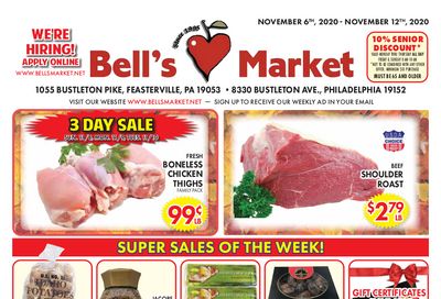Bell's Market Weekly Ad Flyer November 6 to November 12, 2020