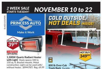 Princess Auto Price Wrecker Flyer November 10 to 22