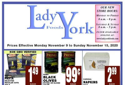 Lady York Foods Flyer November 9 to 15