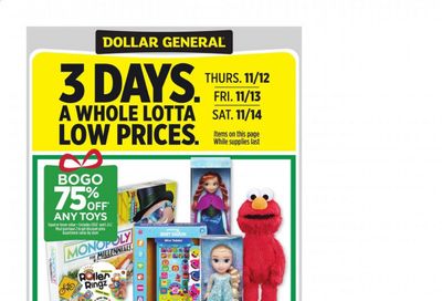 Dollar General (FL) Weekly Ad Flyer November 8 to November 14