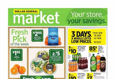 Dollar General (AL, GA, KY, LA, TN) Weekly Ad Flyer November 8 to November 14