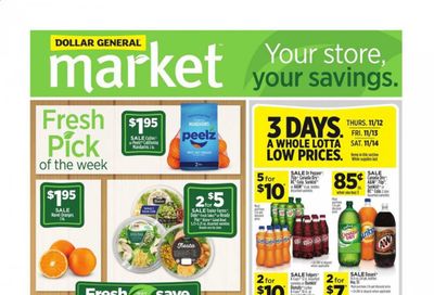 Dollar General (CA) Weekly Ad Flyer November 8 to November 14