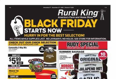 Rural King Weekly Ad Flyer November 8 to November 21