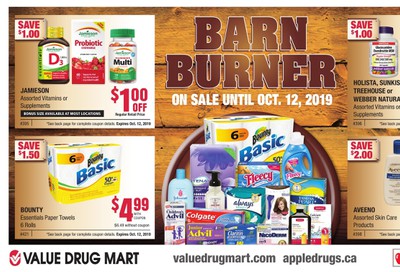 Apple Drugs Barn Burner Flyer September 15 to October 12