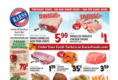 Karns Quality Foods Weekly Ad Flyer November 10 to November 16, 2020