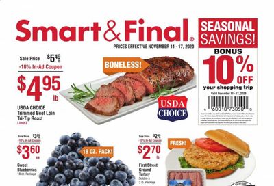 Smart & Final (AZ, CA, NV) Weekly Ad Flyer November 11 to November 17